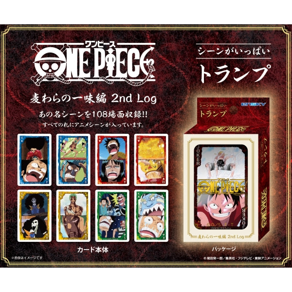 One Piece scenes Straw Hat Pirates Wano Country Playing Cards By Ensky