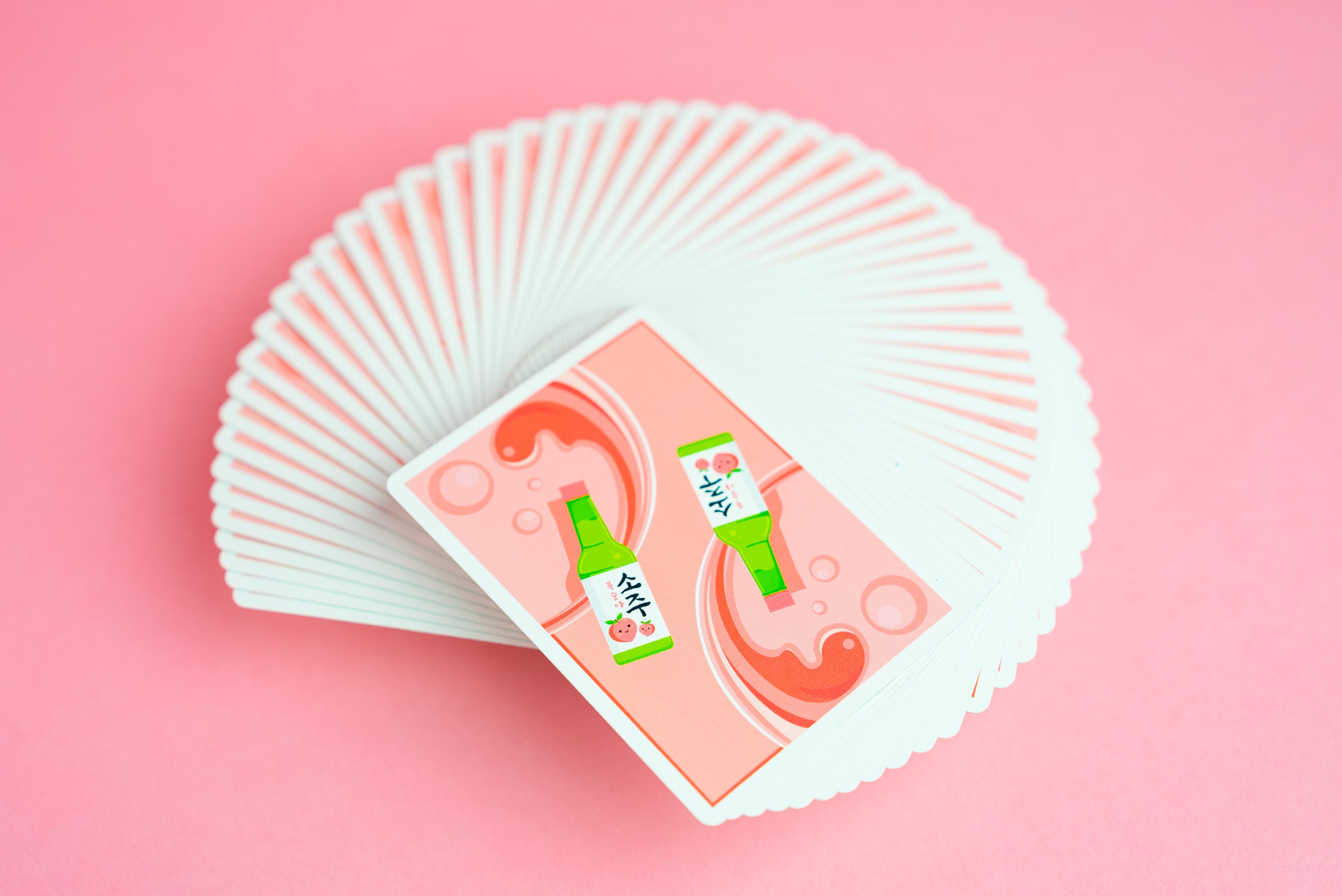 Peach SOJU Playing Cards