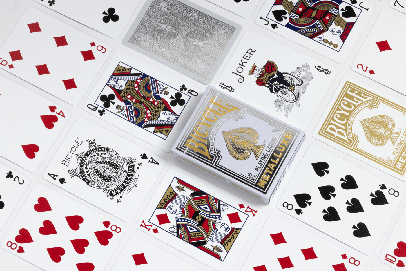 Bicycle Metalluxe Silver Playing Cards