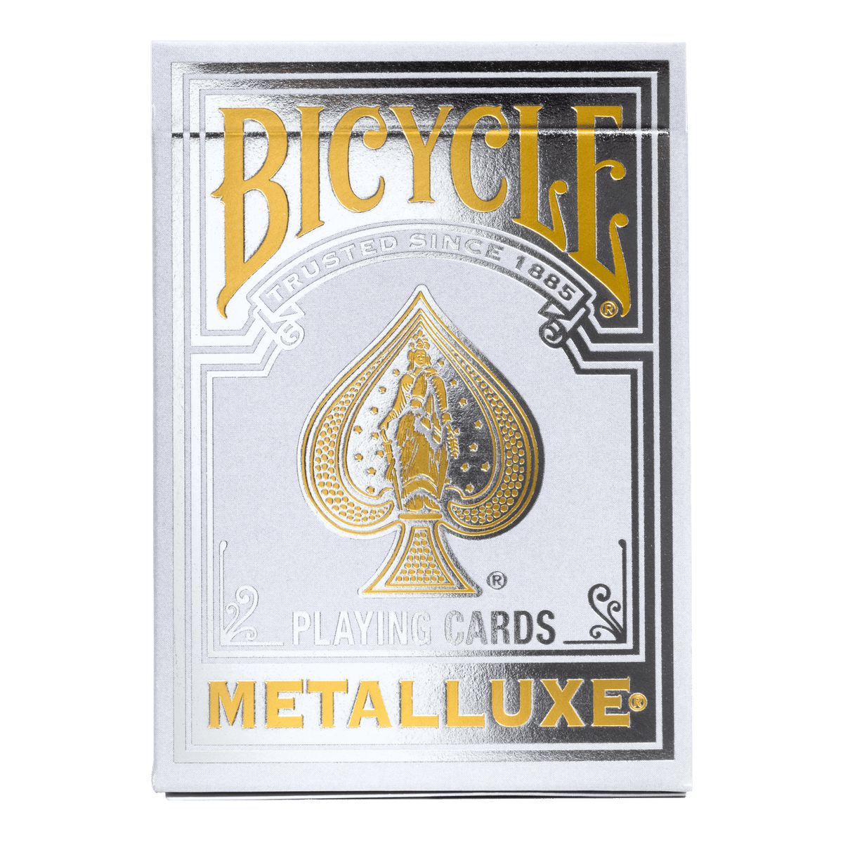 Bicycle Metalluxe Gold Silver Orange Red Green Blue Foil Playing Cards