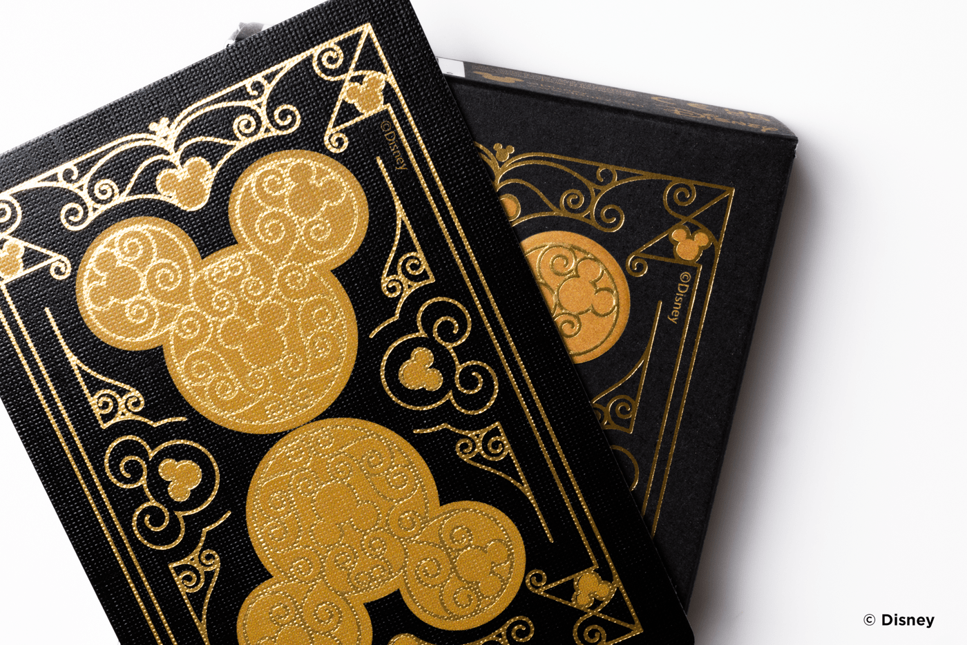Disney Mickey Mouse inspired Black and Gold Playing Cards by Bicycle