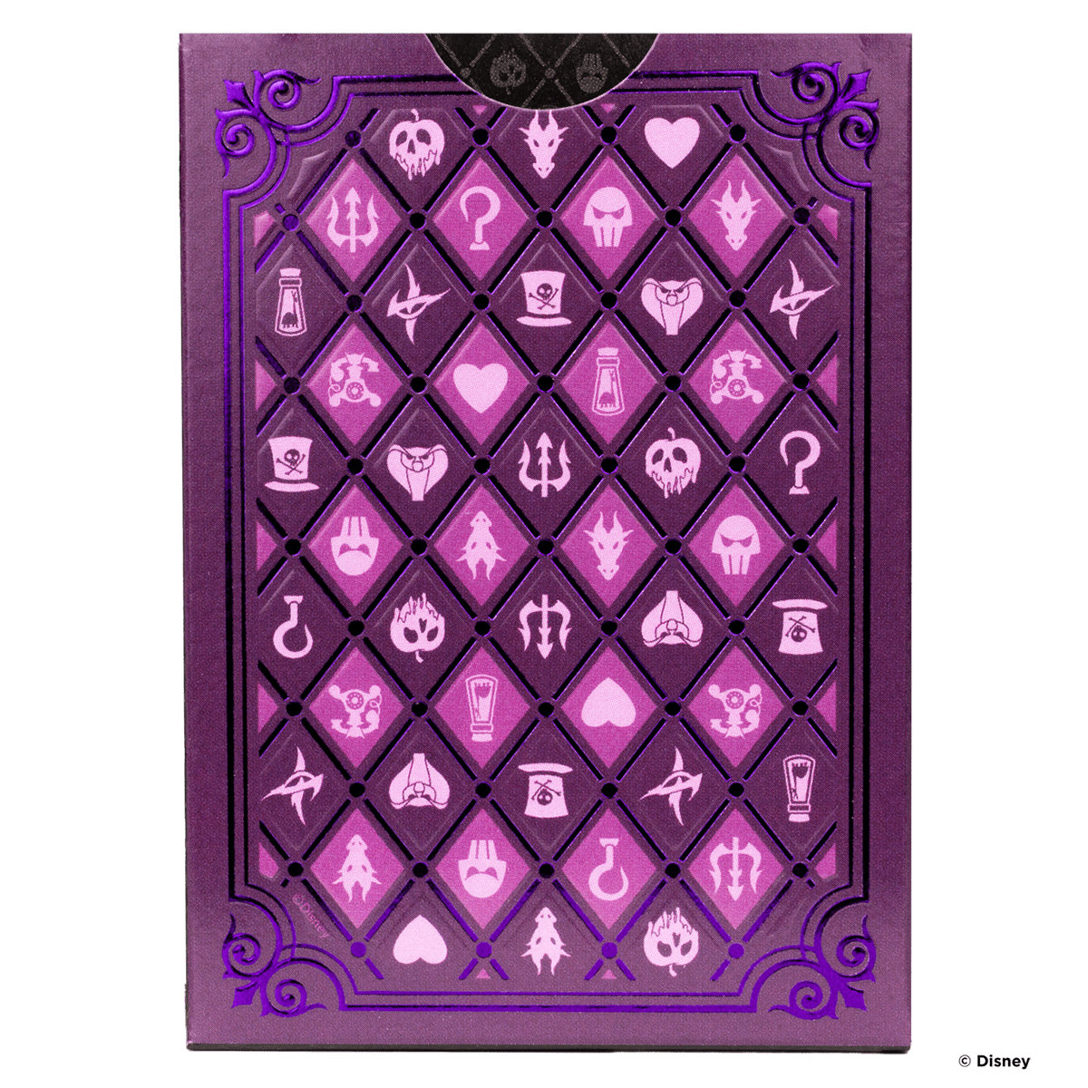 Disney Villains Inspired Playing Cards by Bicycle Green & Purple
