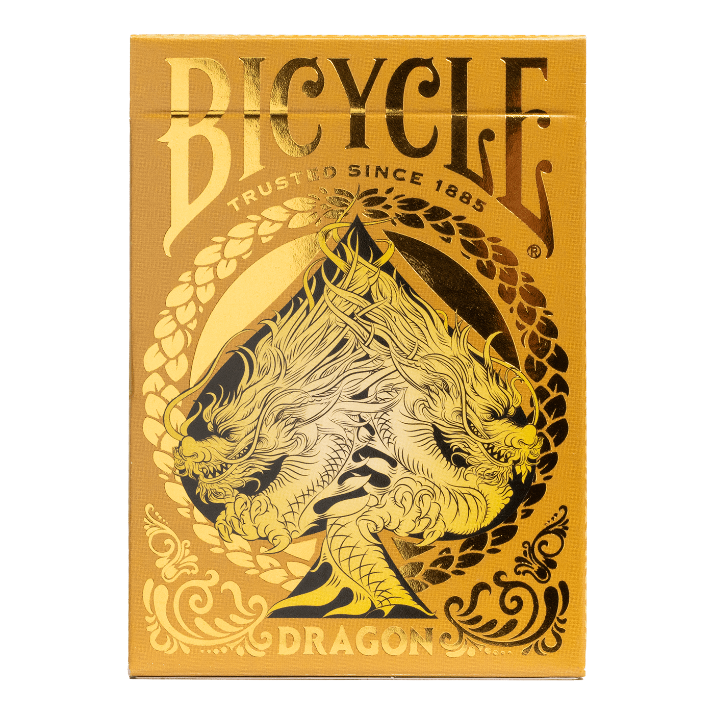 Bicycle Dragon Blue Black Red Gold Playing Cards