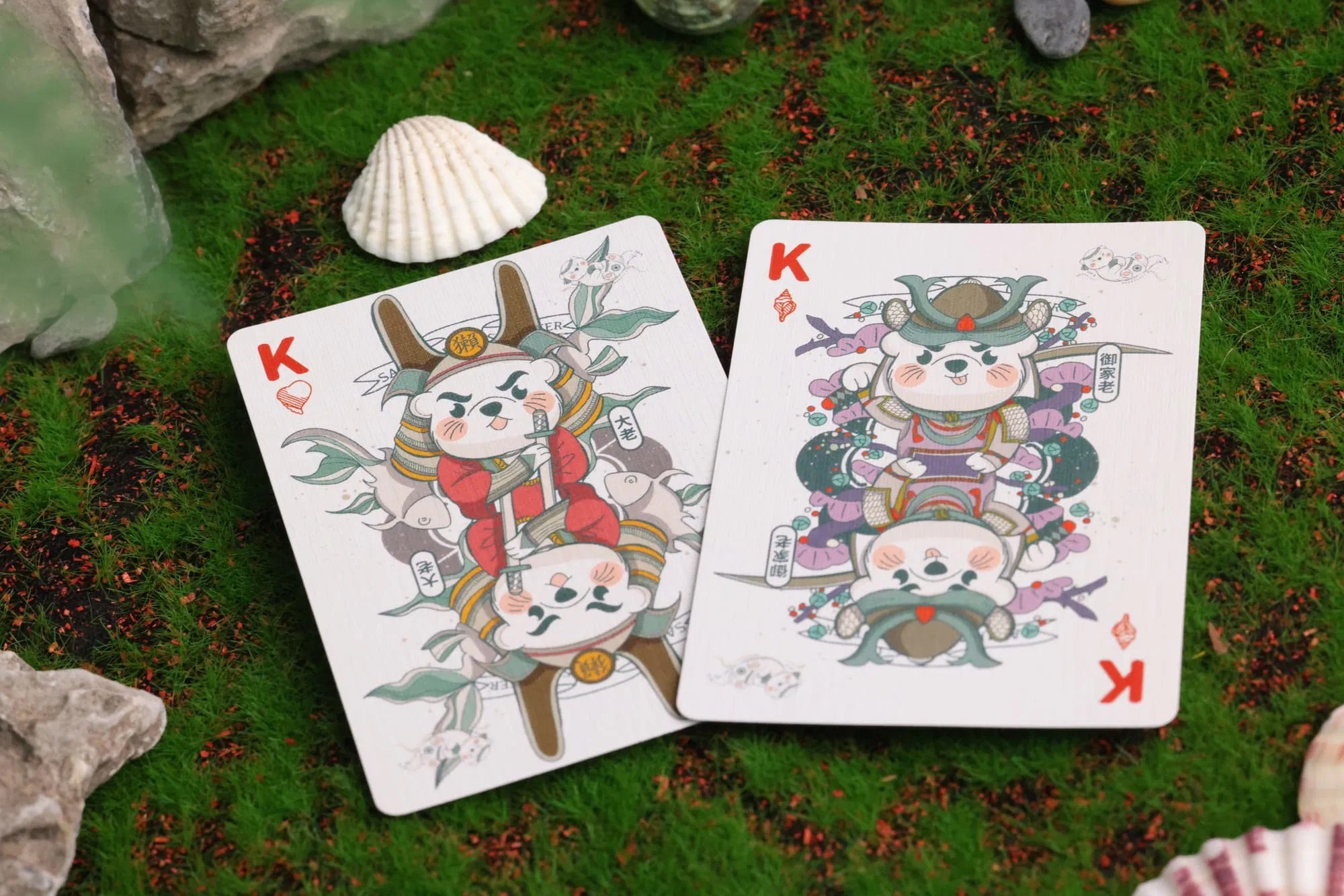 Samurai Otter Hono Red & Mizu Blue Edition Playing Cards