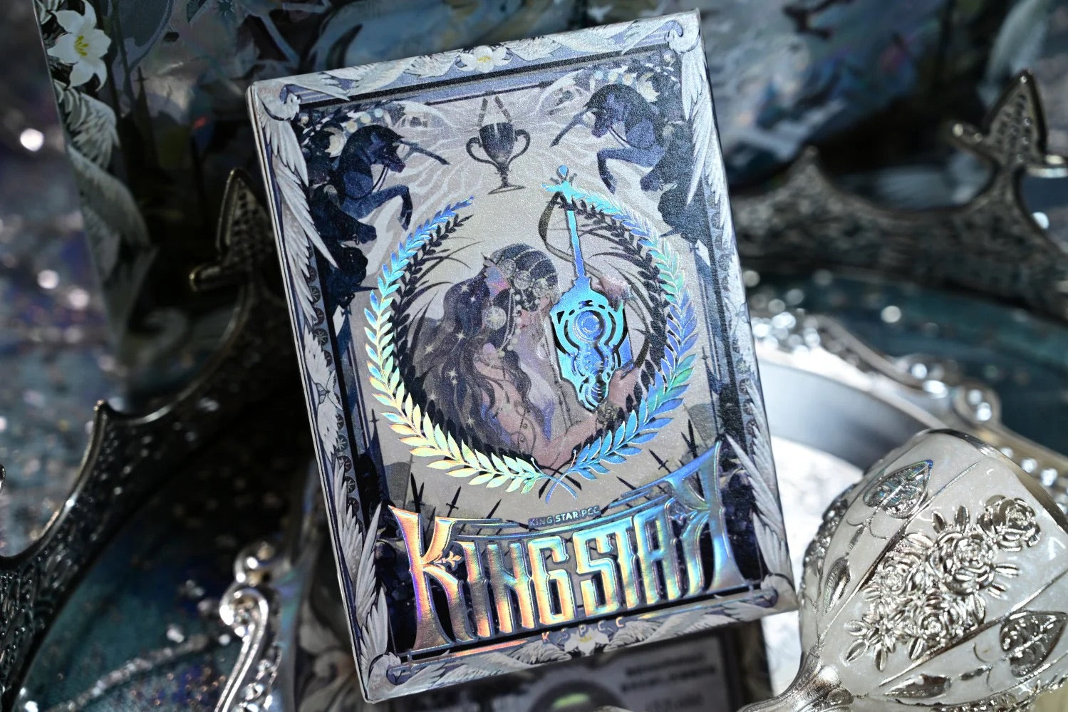 King Arthur V2 (Golden Dawn & Silver Fairyland) Playing Cards by KING STAR
