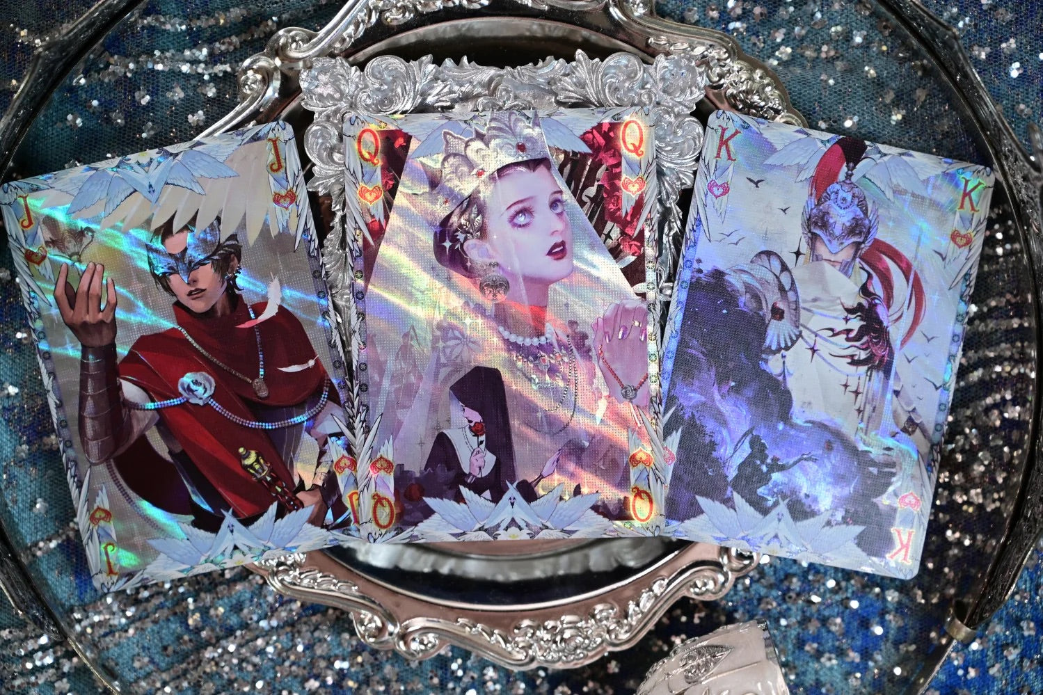 King Arthur V2 (Golden Dawn & Silver Fairyland) Playing Cards by KING STAR