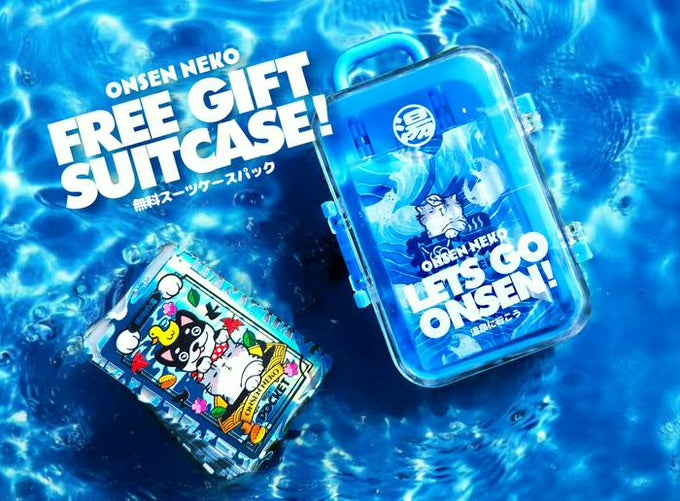 Onsen Neko POCKET Waterproof Travel-size Playing Cards Free Mini luggage