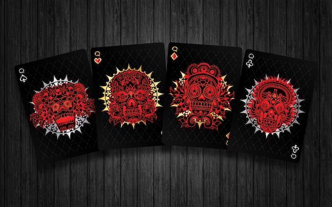 3-Decks set Defunctorum DIES + NOX + CRUOR Playing Cards