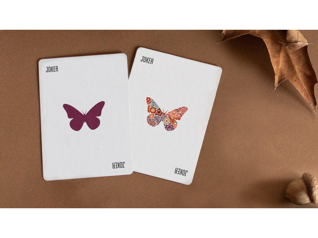 Butterfly Seasons Spring Summer Autumn Winter Marked Playing Cards by Ondrej Psenicka