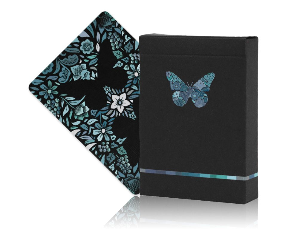 Butterfly Seasons Spring Summer Autumn Winter Marked Playing Cards by Ondrej Psenicka