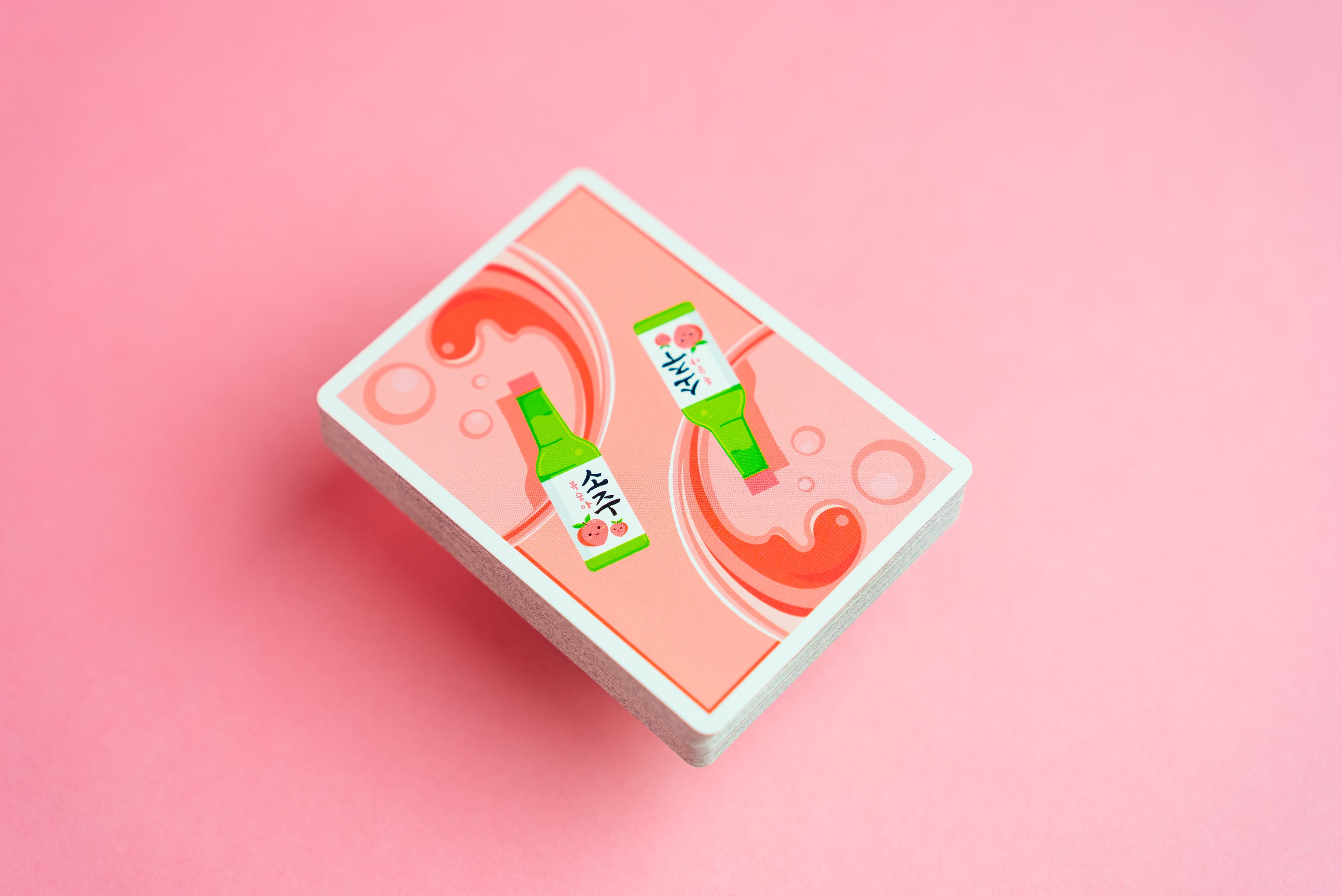 Peach SOJU Playing Cards