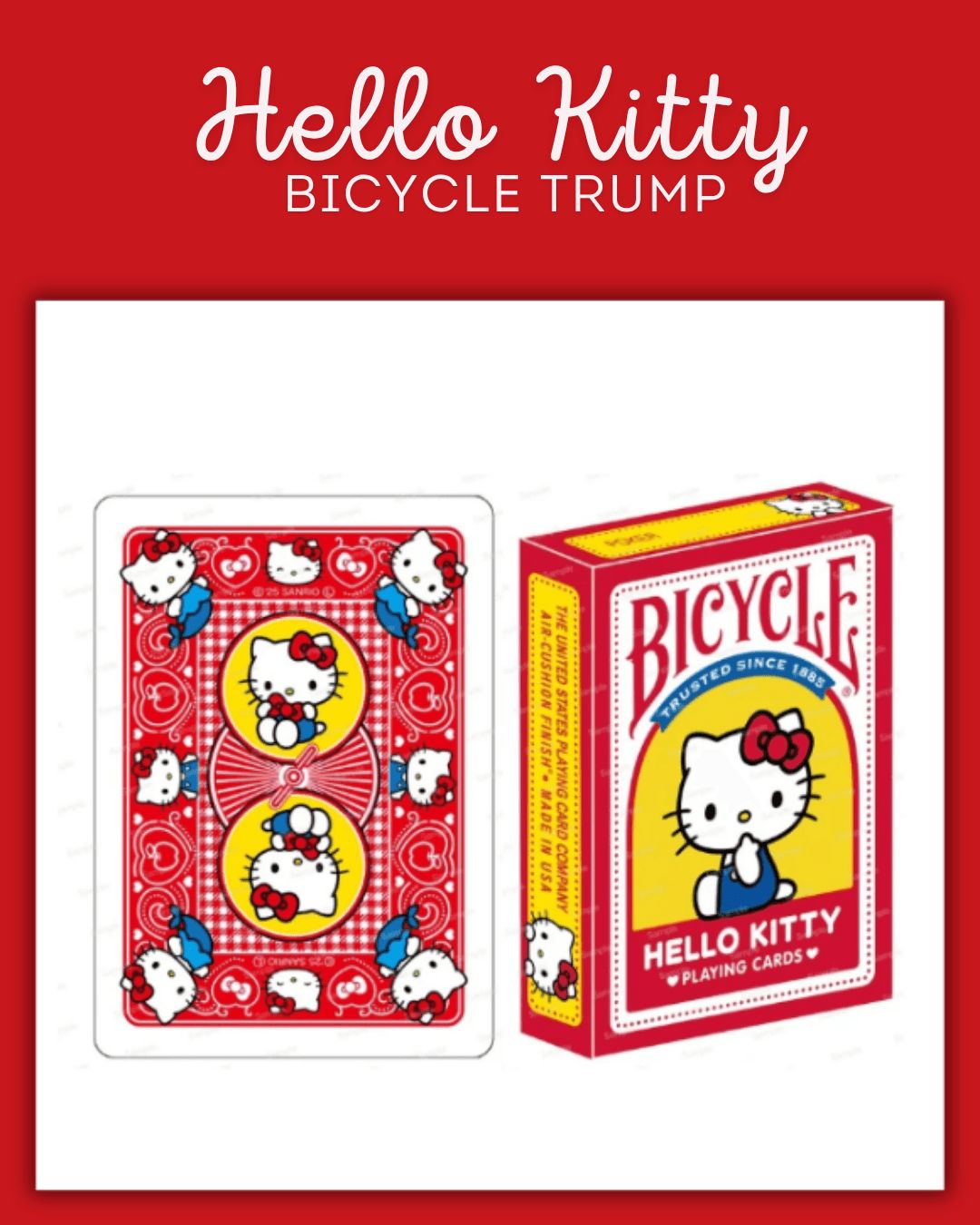 Bicycle Hello Kitty Japan 2025 Edition Playing Cards