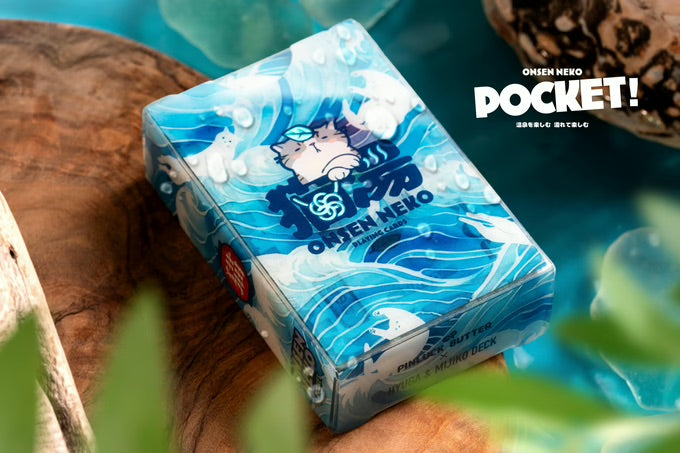 Onsen Neko POCKET Waterproof Travel-size Playing Cards Free Mini luggage