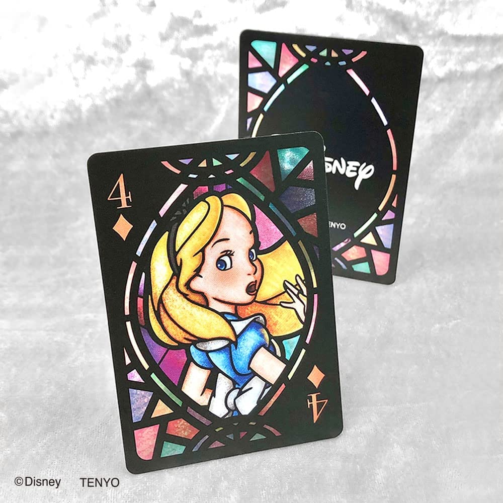 Disney Tokyo Japan Characters Stained Glass Playing Cards