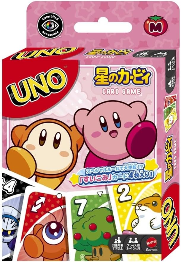 UNO Kirby of the Stars Nintendo Card Game Japan