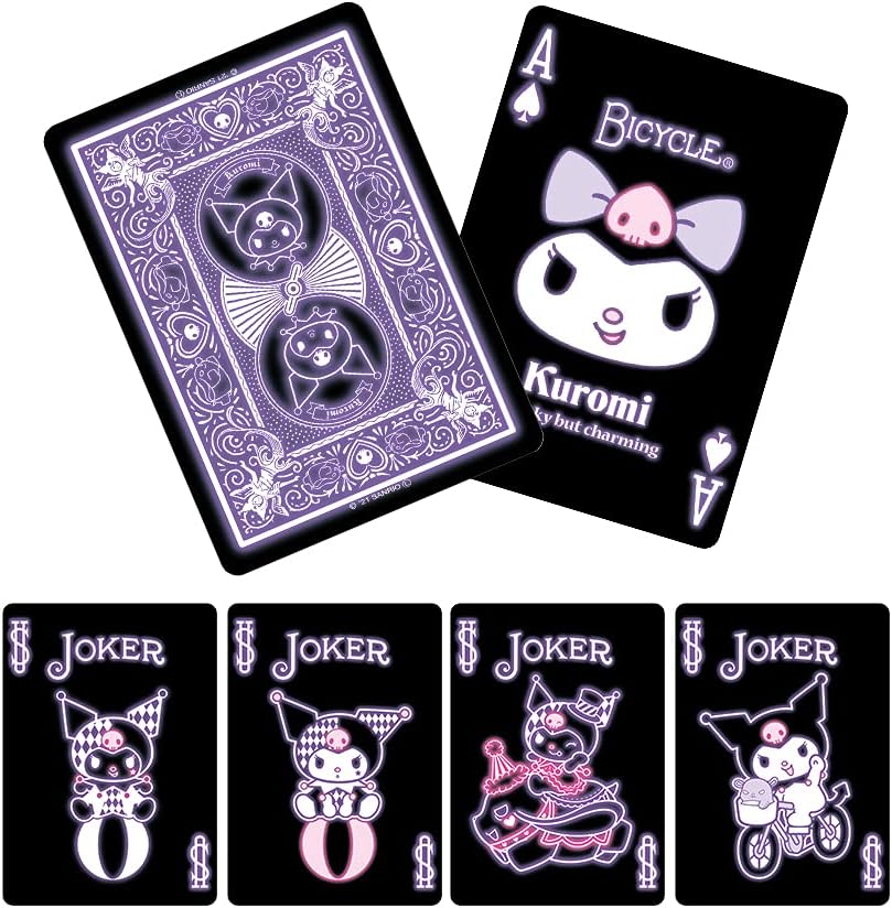 Bicycle Kuromi Playing Cards, US version, Sanrio