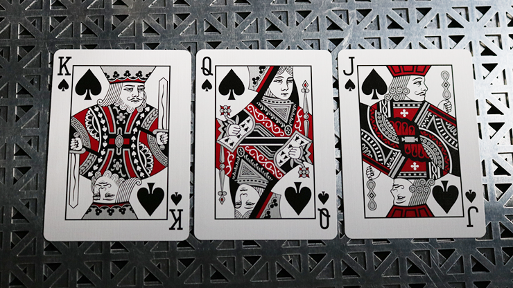 Bicycle Rider Back Crimson Luxe Red Playing Cards
