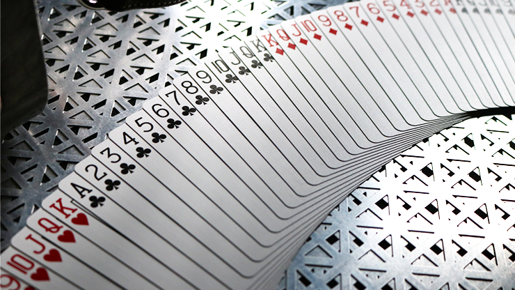 Bicycle Rider Back Crimson Luxe Red Playing Cards