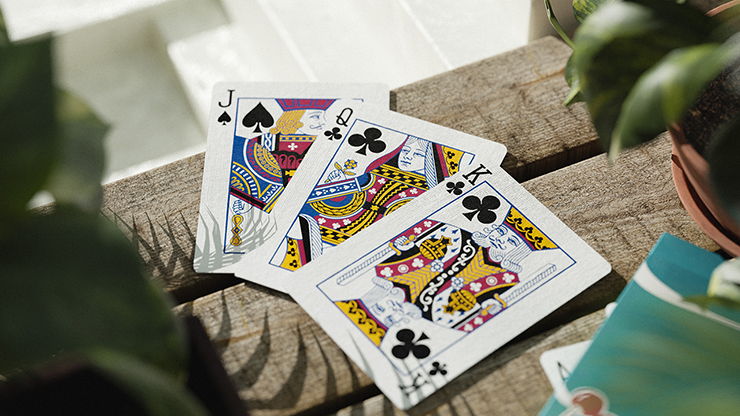 Cherry Casino Sands Mirage Holographic Black Hawk Teal Playing Cards