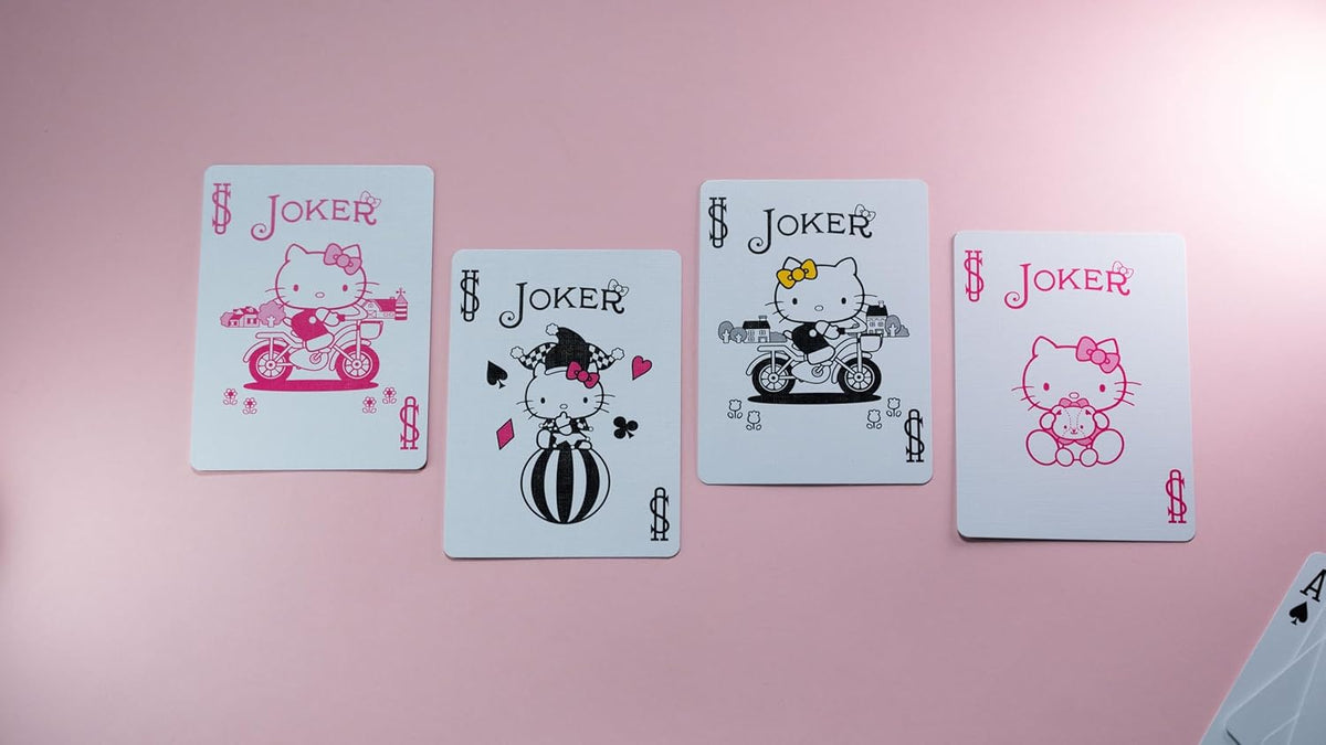 Bicycle Hello Kitty Playing Cards, Black & Pink, Sanrio