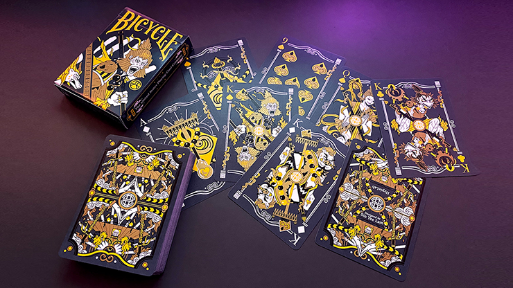 Bicycle Wukong Destruction Grey Playing Cards