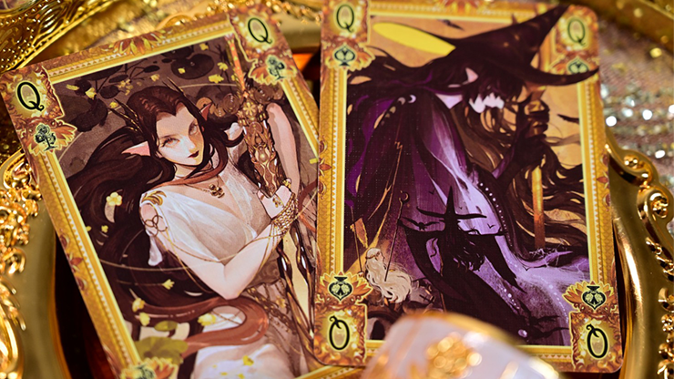 King Arthur V2 (Golden Dawn & Silver Fairyland) Playing Cards by KING STAR