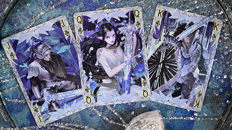 King Arthur V2 (Golden Dawn & Silver Fairyland) Playing Cards by KING STAR