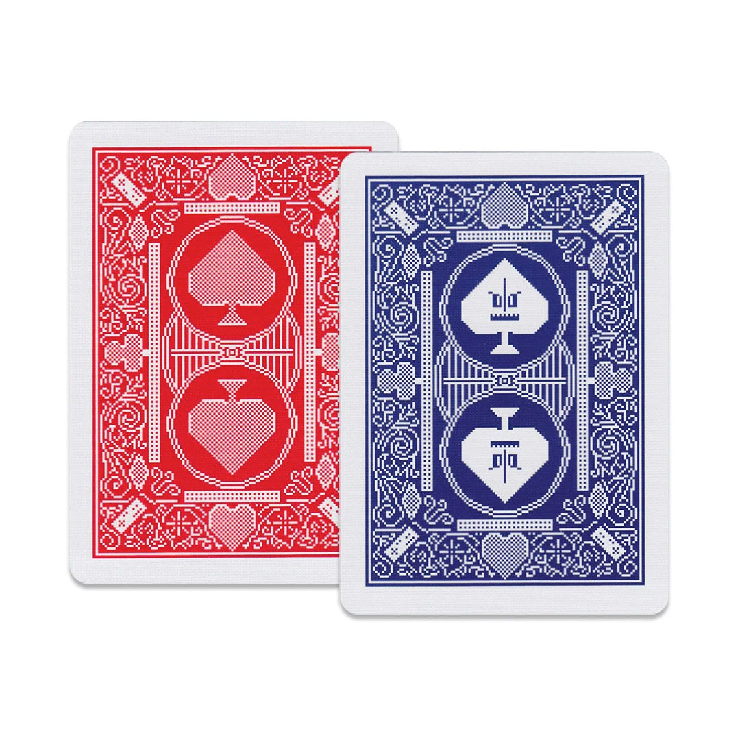 Bicycle 8-Bit Playing Cards Red + Blue Set