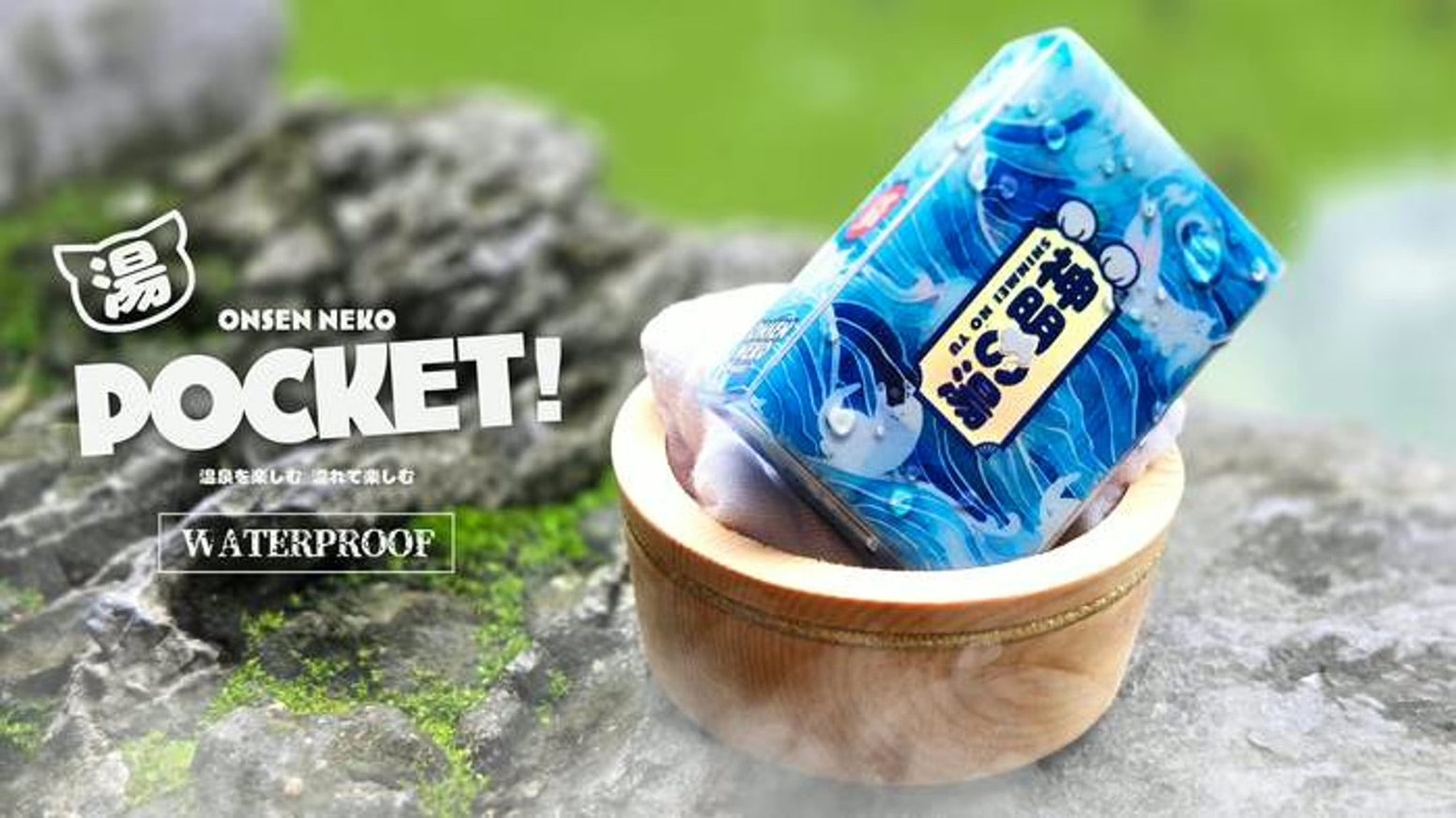 Onsen Neko POCKET Waterproof Travel-size Playing Cards Free Mini luggage