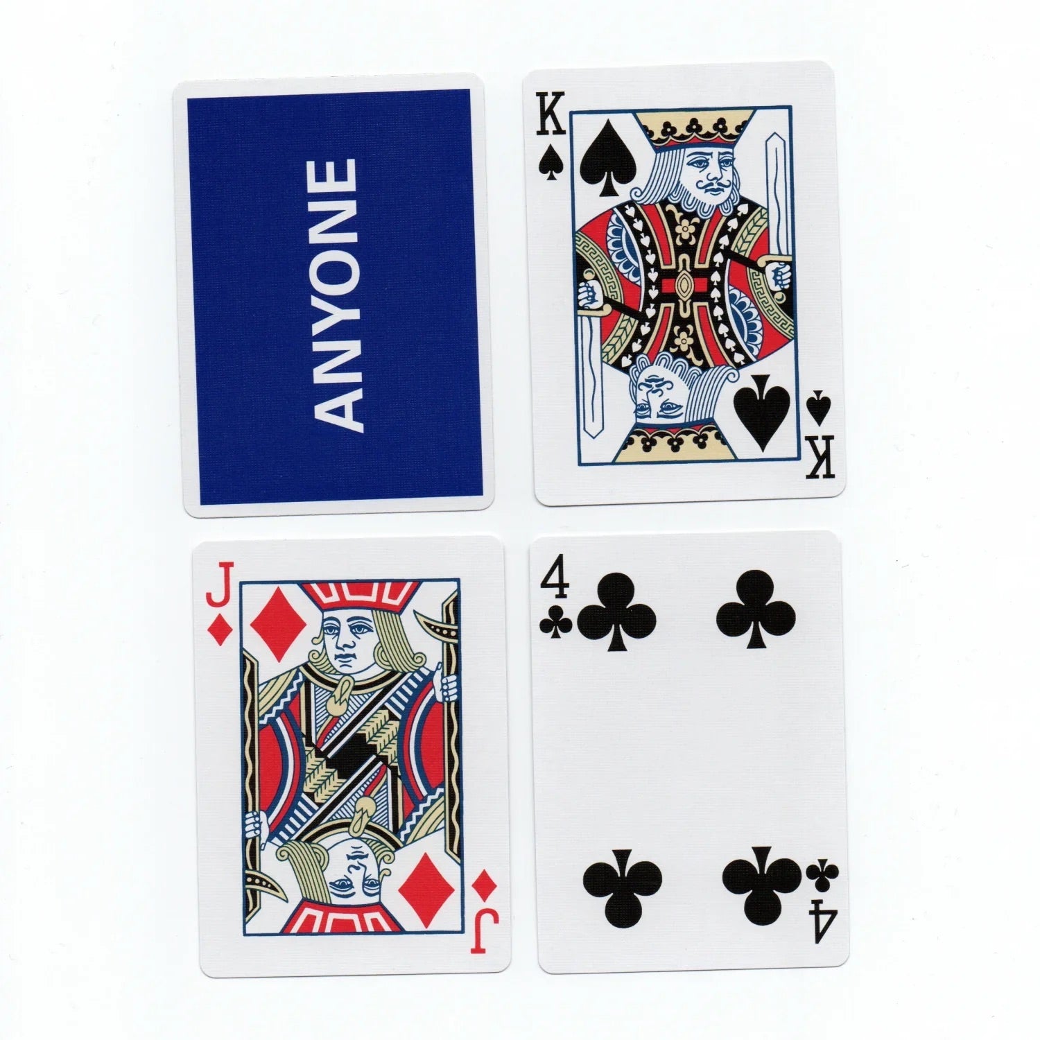 Anyone Worldwide Navy Cap Logo Playing Cards