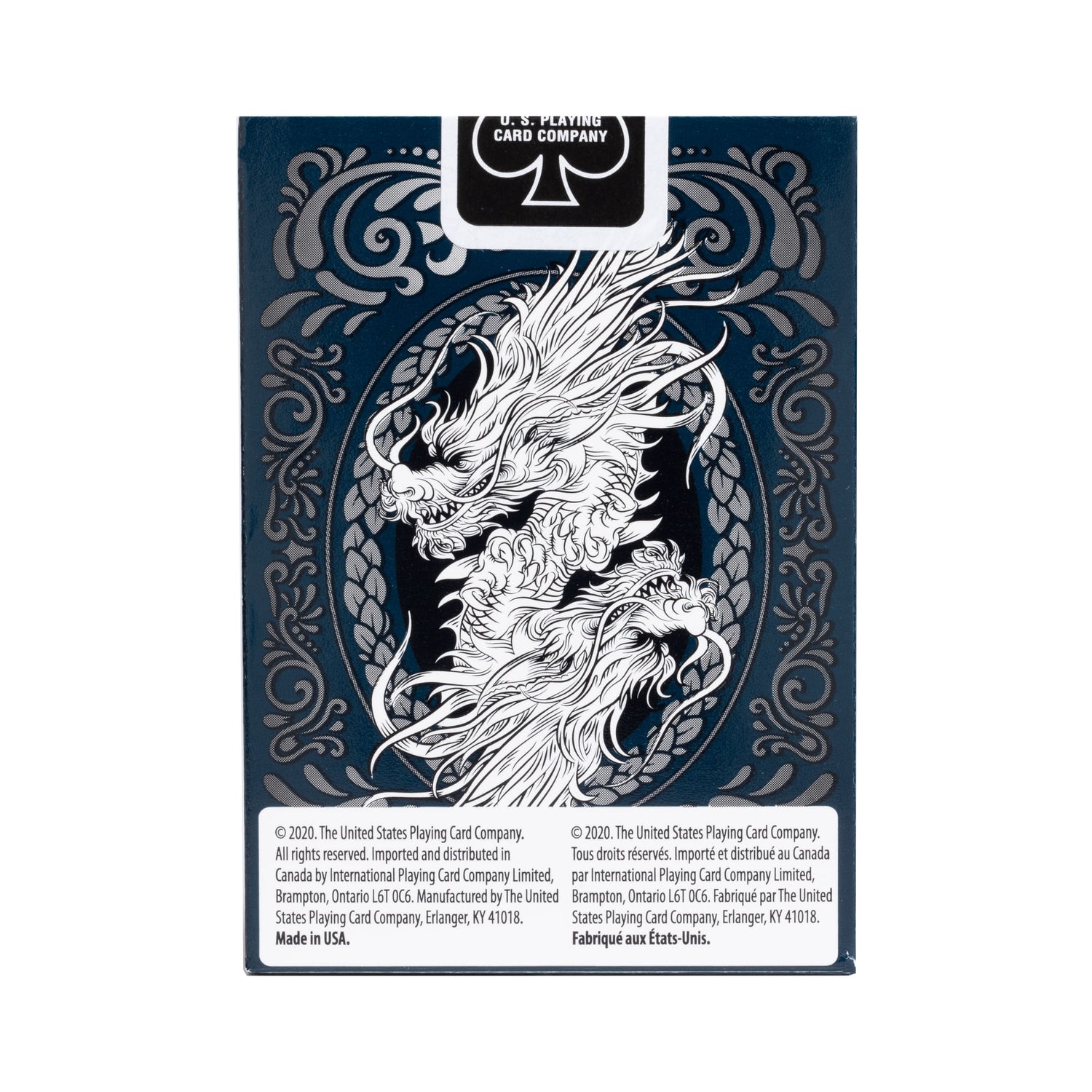 Bicycle Dragon Blue Black Red Gold Playing Cards