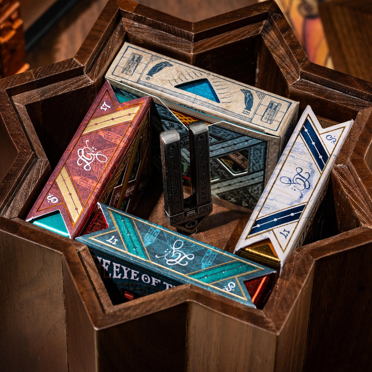 Collector Box Temple of the Sun in solid walnut by Stockholm17