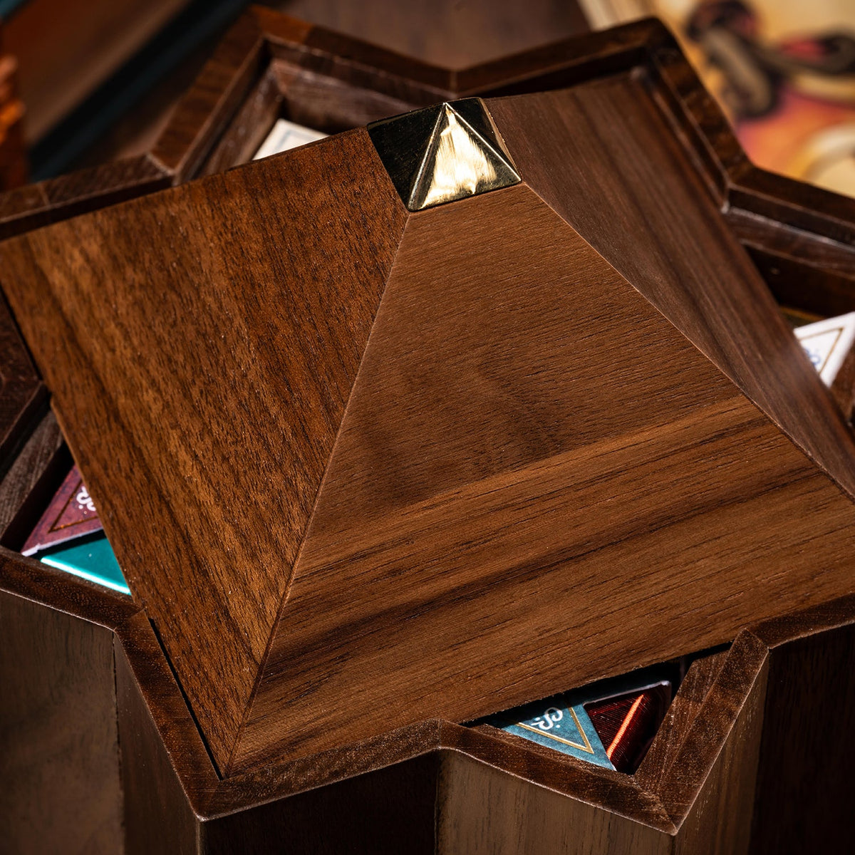 Collector Box Temple of the Sun in solid walnut by Stockholm17