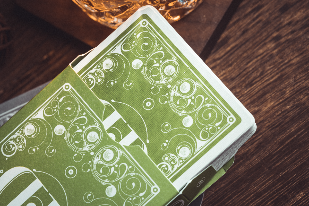 Smoke & Mirrors V8, Green Edition Cardistry Cards