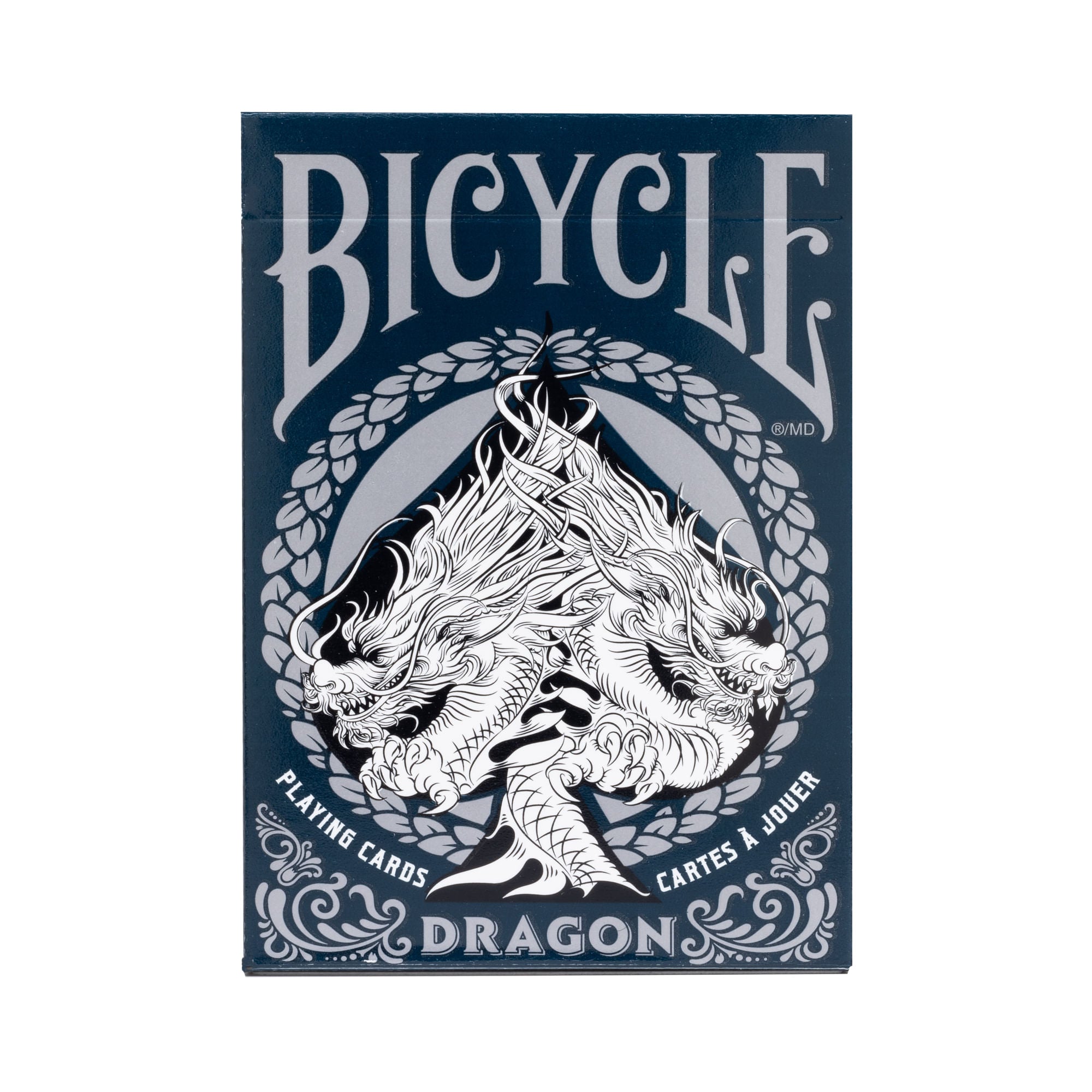 Bicycle Dragon Blue Black Red Gold Playing Cards