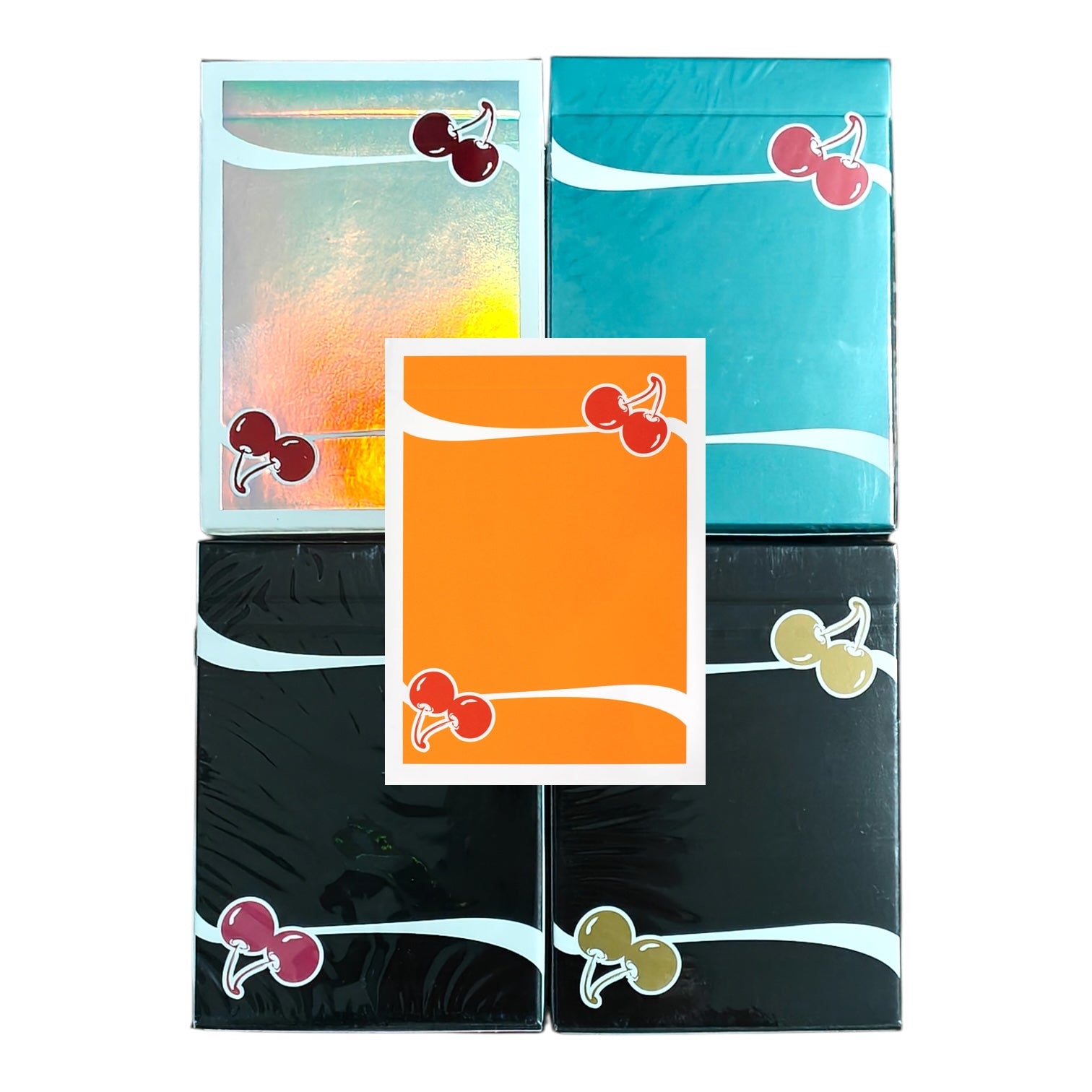 Cherry Casino Sands Summer Orange Mirage Holographic Black Hawk Teal Playing Cards