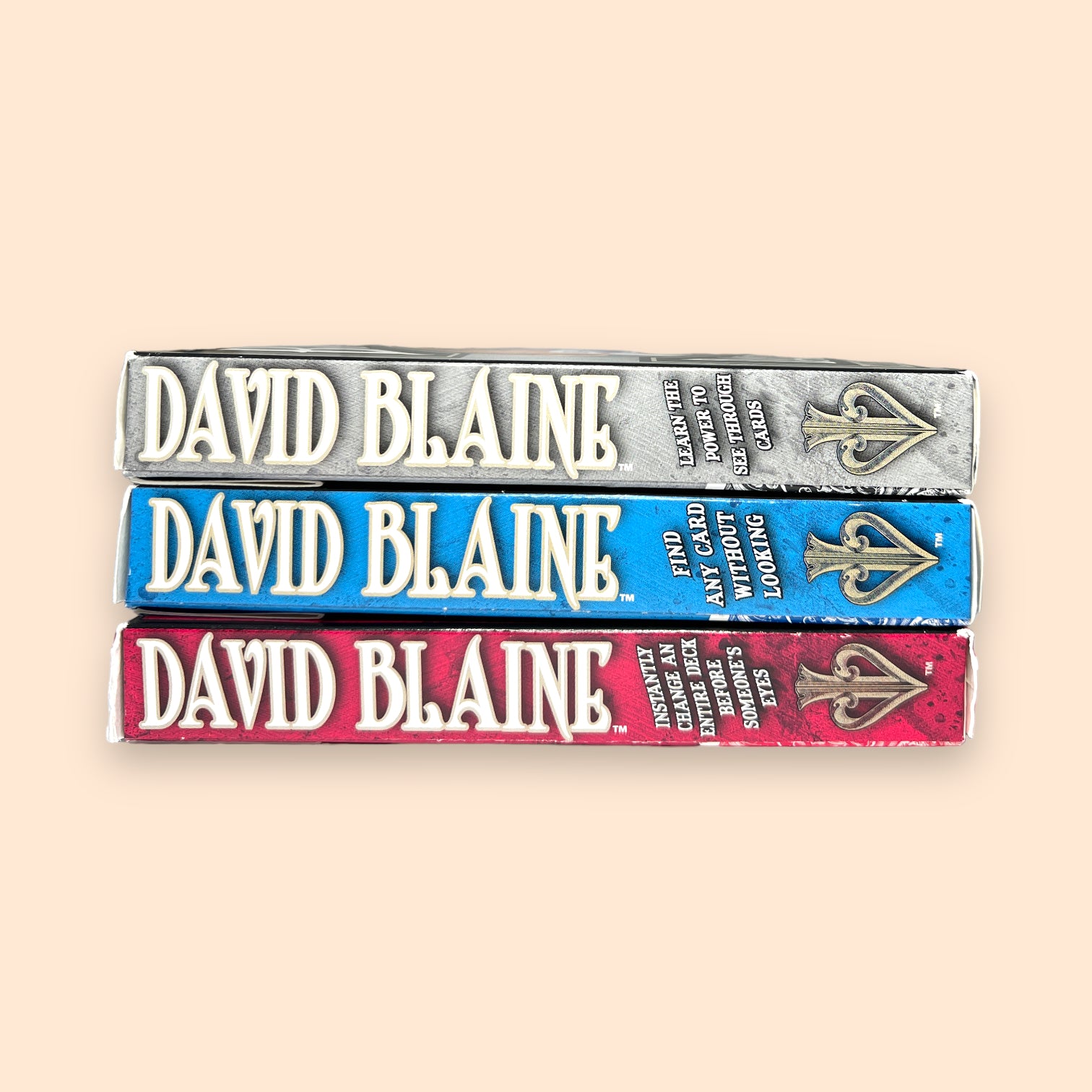 David Blaine Bicycle Discover Magic Mind Reading Transformation Playing Cards Set