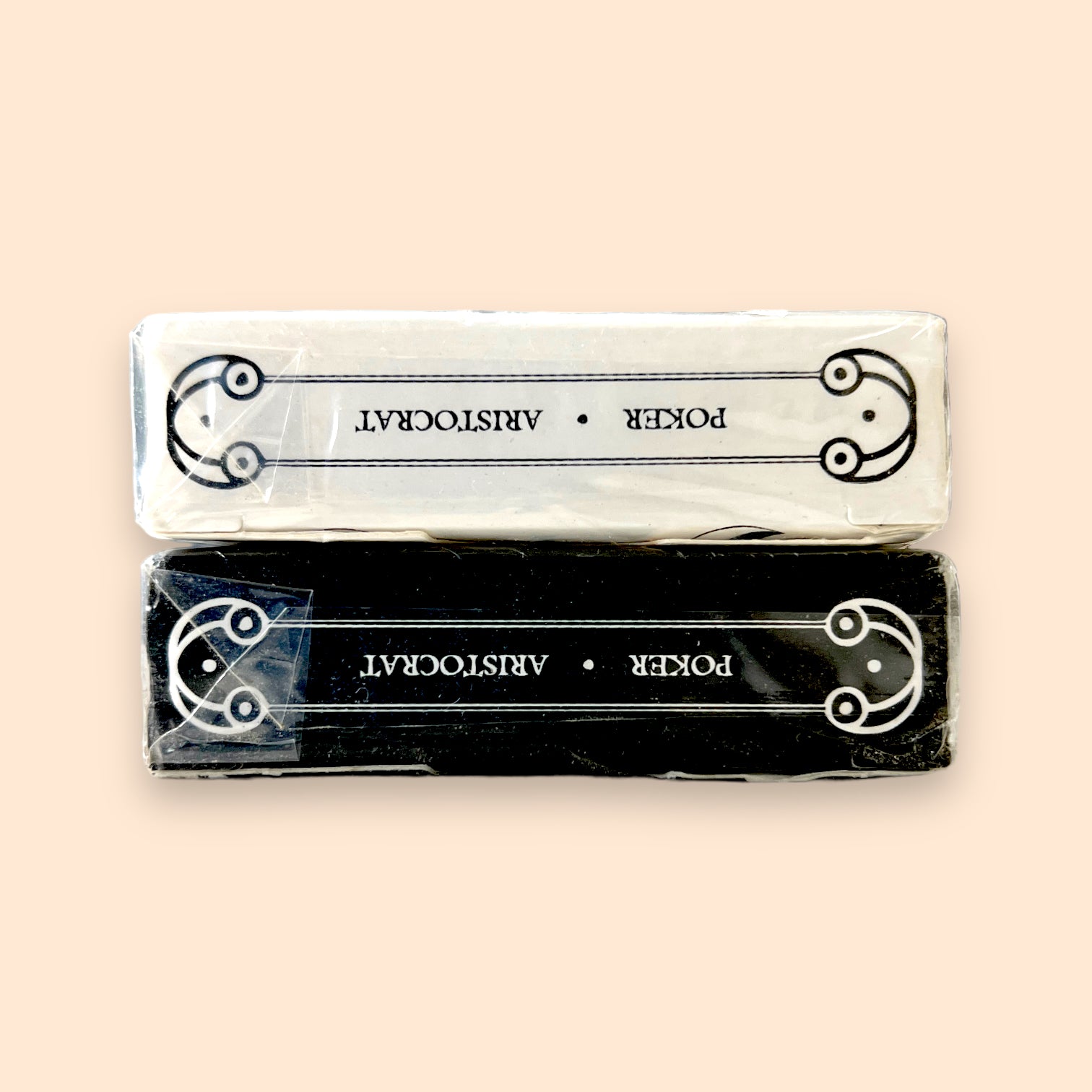 2 Decks Smoke & Mirrors V3 White + Black playing cards