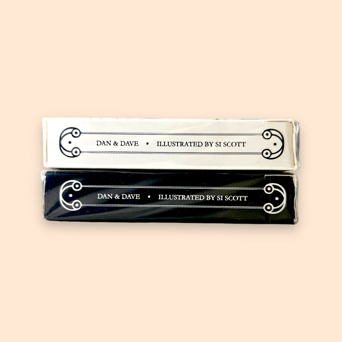 2 Decks Smoke & Mirrors V3 White + Black playing cards