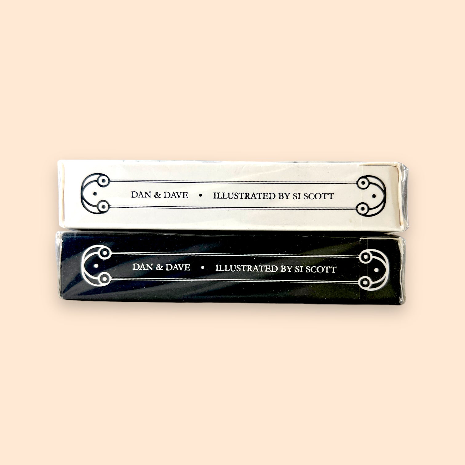 2 Decks Smoke & Mirrors V3 White + Black playing cards