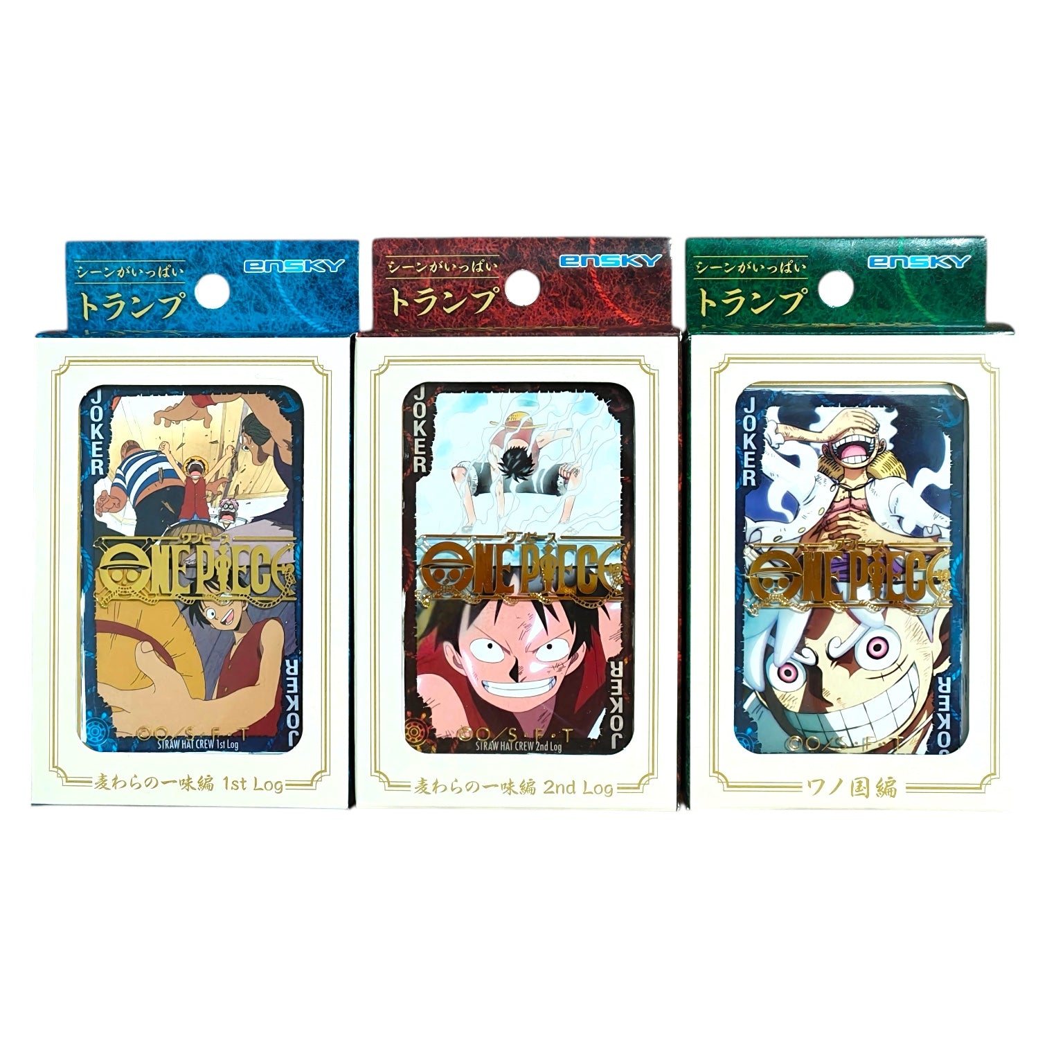 One Piece scenes Straw Hat Pirates Wano Country Playing Cards By Ensky