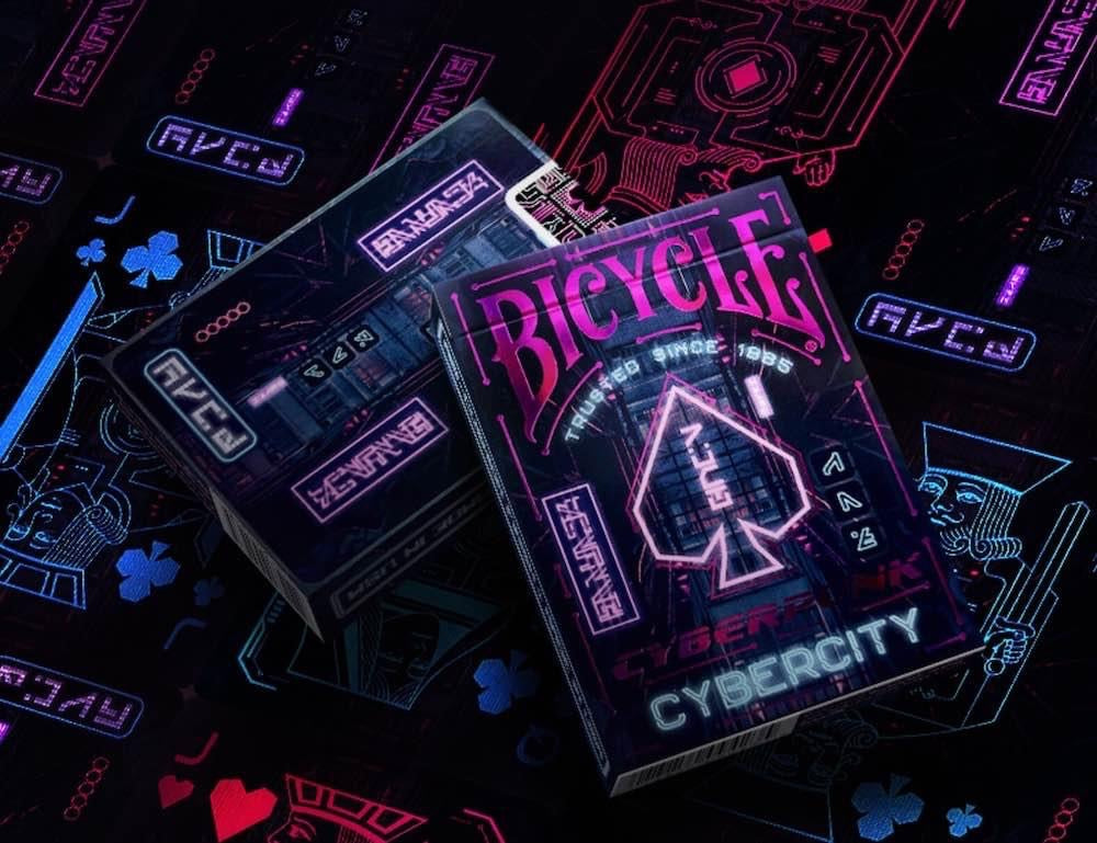 Bicycle Cyberpunk Cybercity Hardwired Cybernetic Playing Cards