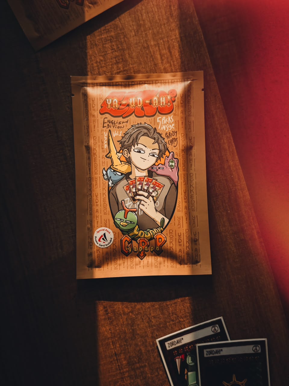 Pokkedo YA-UD-AH! Bundle Set with Cardvo Exclusive ZORDAH! Card! - 5 Packs