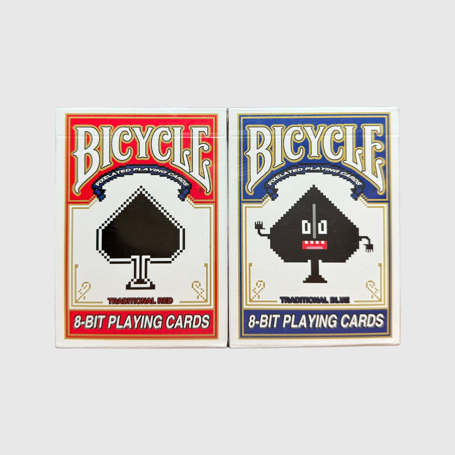 Bicycle 8-Bit Playing Cards Red + Blue Set