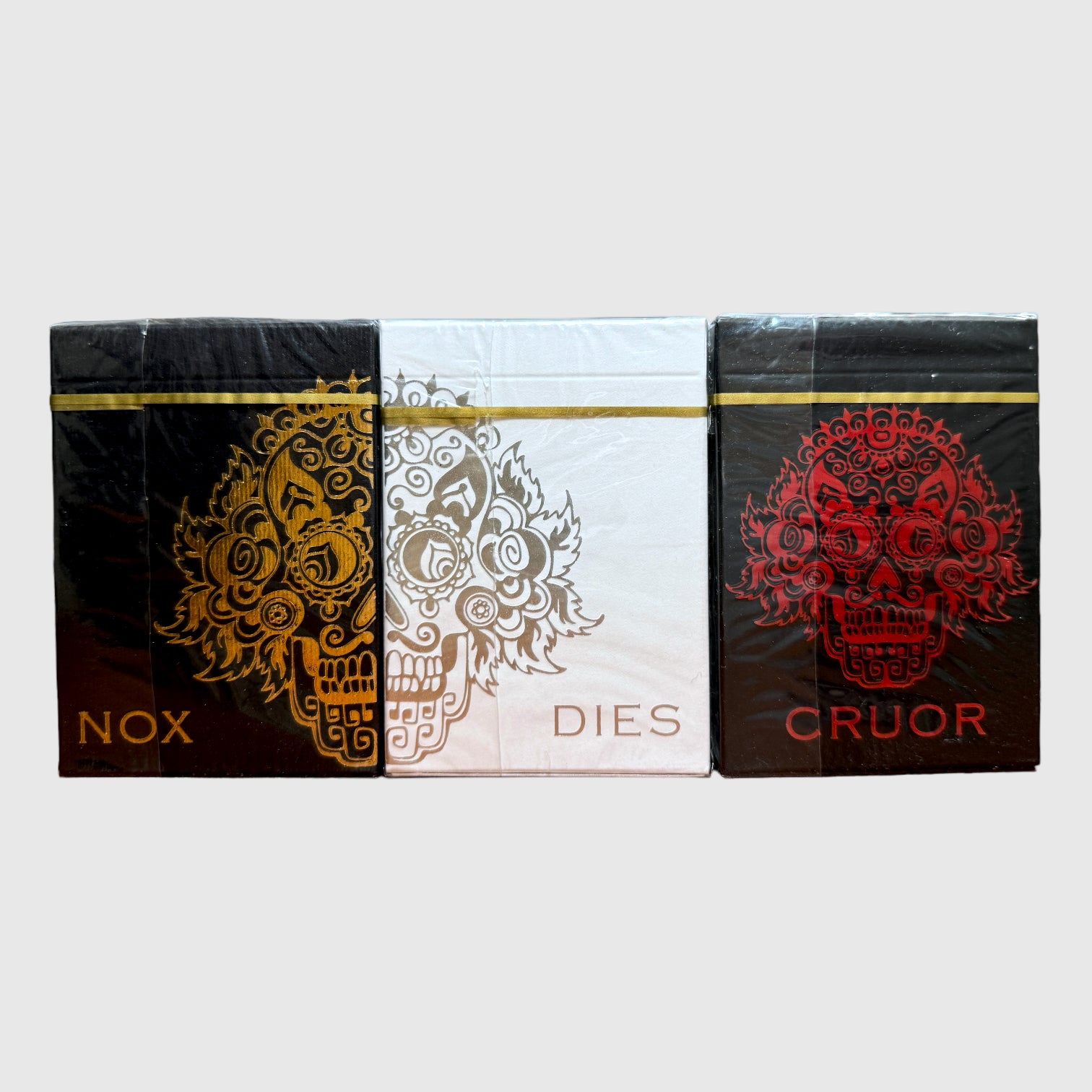3-Decks set Defunctorum DIES + NOX + CRUOR Playing Cards