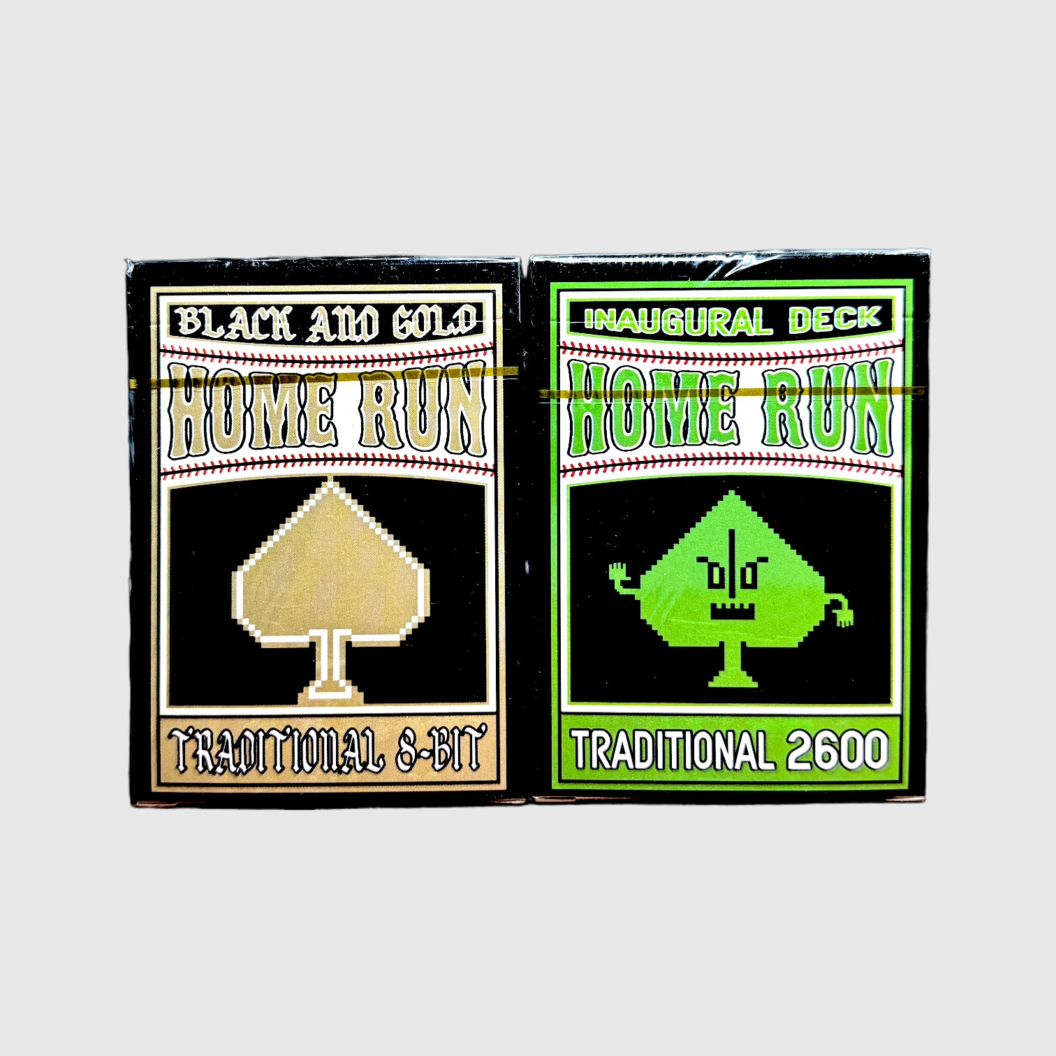 8-BIT Traditional Gold + Green Playing Cards Set