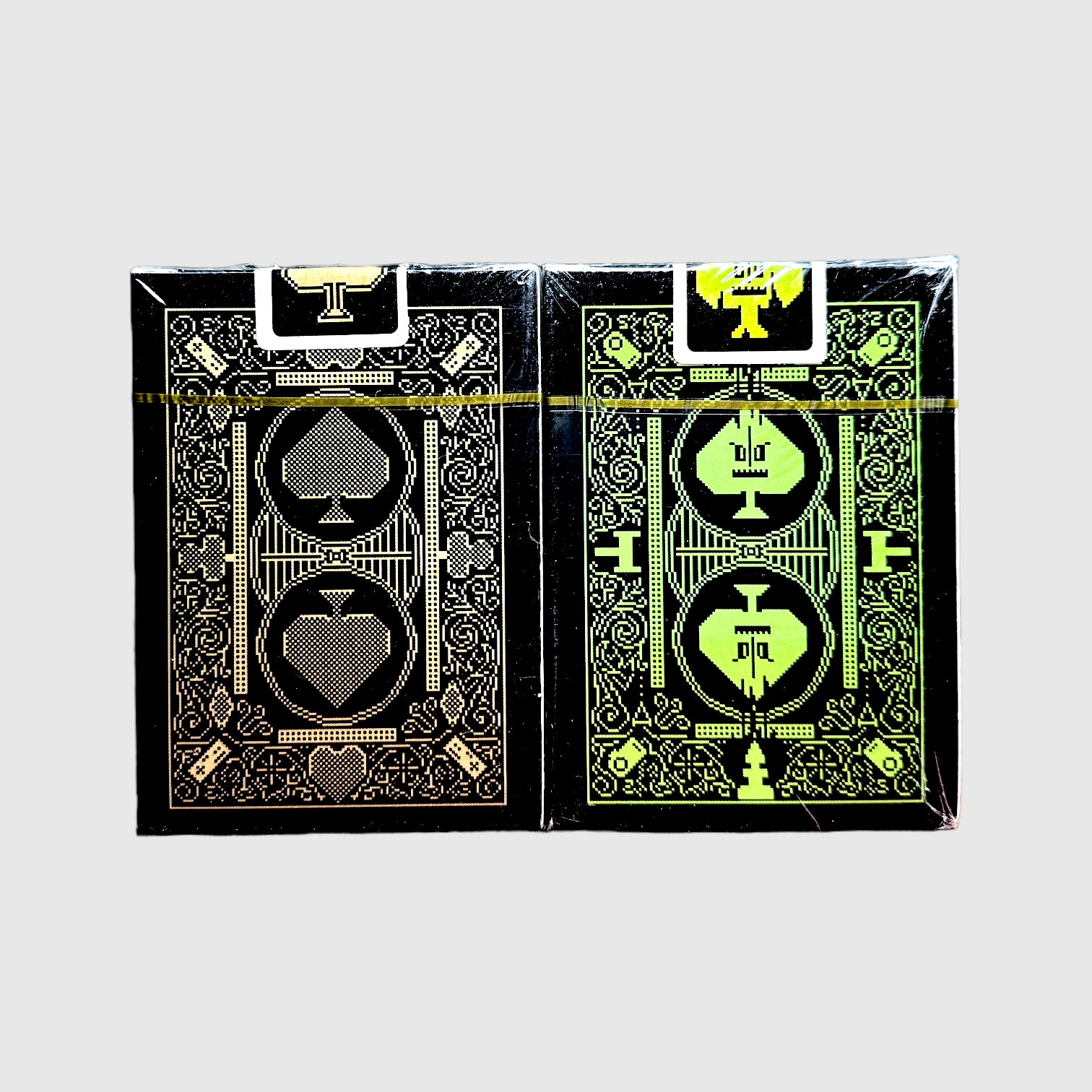 8-BIT Traditional Gold + Green Playing Cards Set