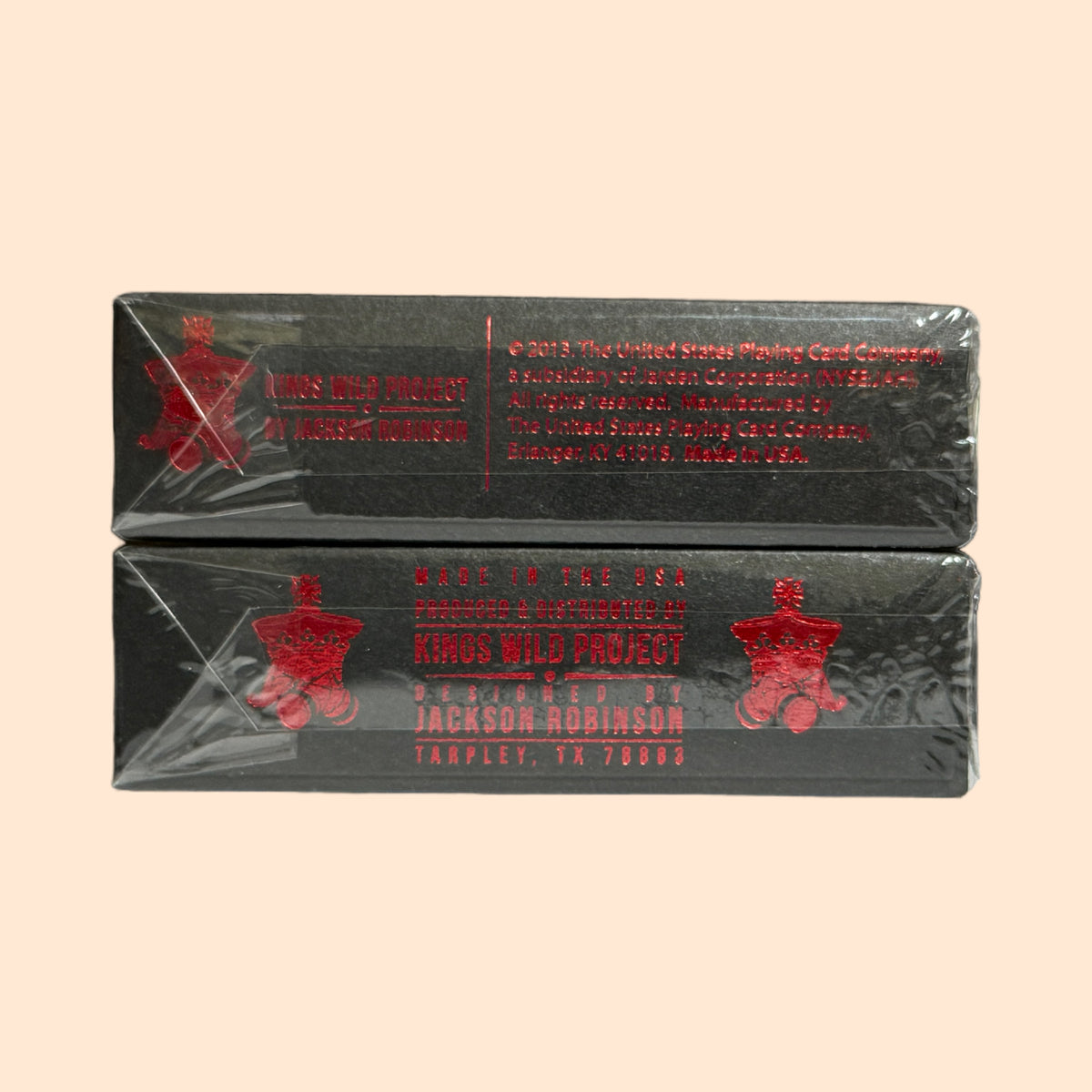 Bicycle Federal 52 Black Reserve Note Branded + Unbranded Numbered Playing Cards