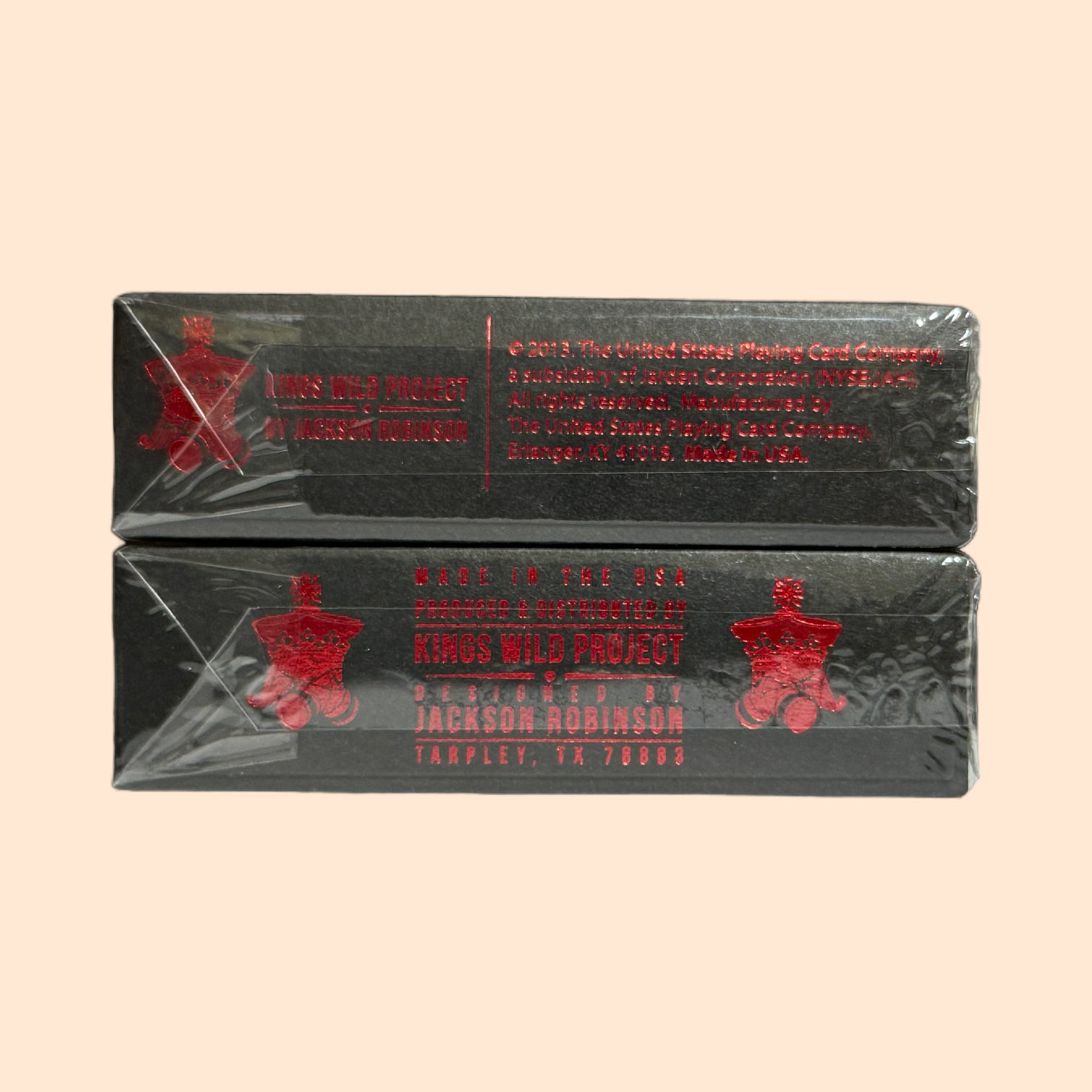 Bicycle Federal 52 Black Reserve Note Branded + Unbranded Numbered Playing Cards