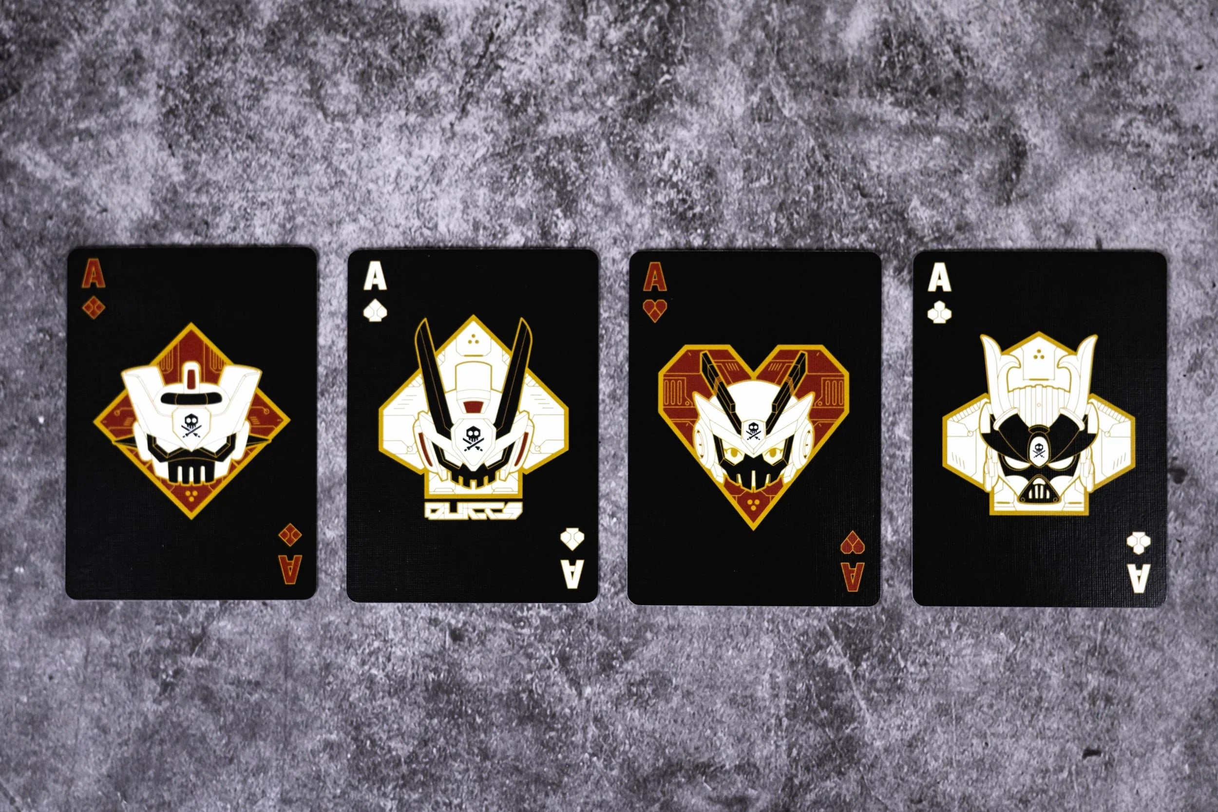 Bicycle Quiccs OG Black & Ghost White Playing Cards
